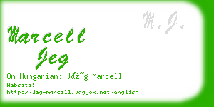 marcell jeg business card
